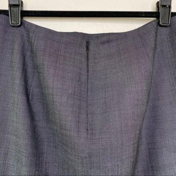MaxMara Charcoal Gray Silk Blend Pencil Skirt 12 - Picture 4 of 6